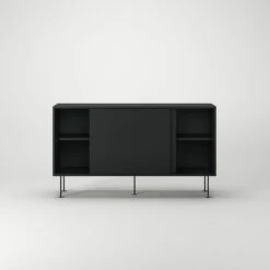 Vogue Beistelltisch Mit Beinen 136 Cm, Anthrazit / Schwarz 13 Vogue Beistelltisch Mit Beinen 136 Cm, Anthrazit / Schwarz -Möbelgeschäft decotique vogue sideboard 136 cm auf messing beinen 61