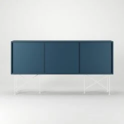 Vogue Sideboard 180 Auf Zwei Ständern, Dunkelblau/Weiß -Möbelgeschäft decotique vogue sideboard 180 auf zwei standern 91