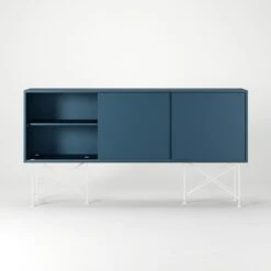 Vogue Sideboard 180 Auf Zwei Ständern, Dunkelblau/Weiß -Möbelgeschäft decotique vogue sideboard 180 auf zwei standern 94