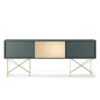 Vogue Sideboard 180 Cm, Grau/2G1M/Messing -Möbelgeschäft decotique vogue sideboard 180 cm messing schiebeture stander 123