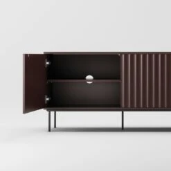 Wave Medienbank 2D, Bordeaux / Tischplatte Gebeitzte Eiche -Möbelgeschäft decotique wave media bench 2d anthracite 25