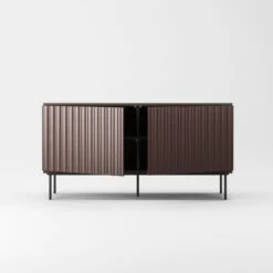 Wave Medienbank 2D, Bordeaux / Tischplatte Gebeitzte Eiche -Möbelgeschäft decotique wave media bench 2d anthracite 26