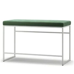 Bank, Weiß / Grün Samt