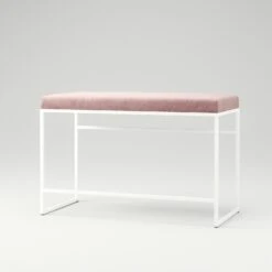 Bank Weiß / Samt Mellow -Möbelgeschäft department bank wei 14