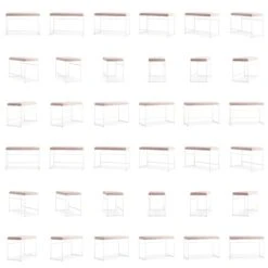 Bank Weiß / Samt Mellow -Möbelgeschäft department bank wei 15