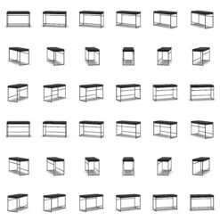 Bank, Schwarz / Schwarz Samt -Möbelgeschäft department bank wei 46