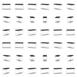 Bank, Weiß / Schwarz Samt 11 Bank, Weiß / Schwarz Samt -Möbelgeschäft department bank wei 63