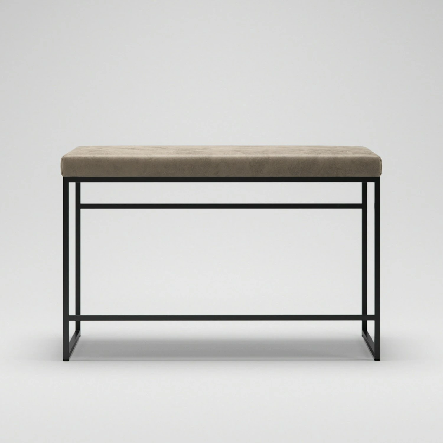 Bank, Schwarz / Taupe Samt 4 Bank, Schwarz / Taupe Samt – Bild 2