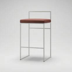 Barhocker Mit Rückenlehne 80 Cm, Weiß / Braun Leder -Möbelgeschäft department barhocker niedrig hoch ruckenlehne 107