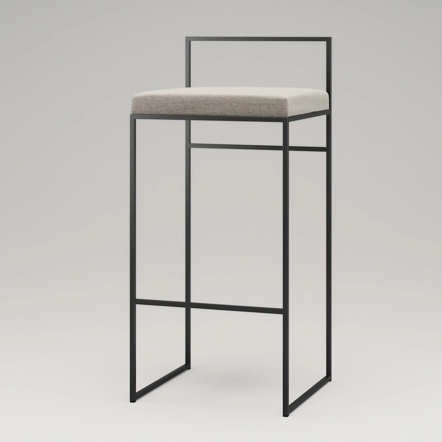 Barhocker Mit Rückenlehne Outdoor 90 Cm, Taupe 4 Barhocker Mit Rückenlehne Outdoor 90 Cm, Taupe – Bild 2