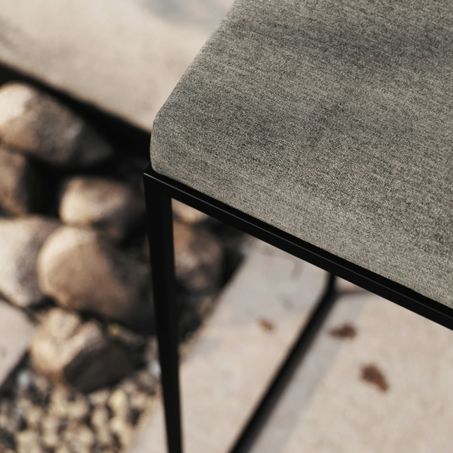 Barhocker Mit Rückenlehne Outdoor 90 Cm, Taupe 7 Barhocker Mit Rückenlehne Outdoor 90 Cm, Taupe – Bild 5