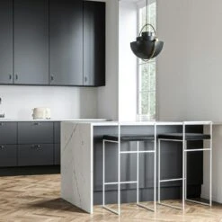 Barhocker Mit Rückenlehne 90 Cm, Weiß / Schwarz Samt -Möbelgeschäft department barstuhl mit hoher ruckenlehne schwarz 94