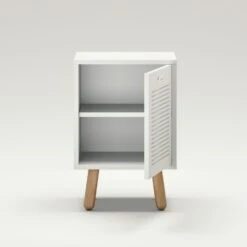 Ray Nachttisch, Weiß -Möbelgeschäft department ray bedside table 10