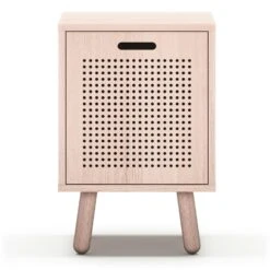 Ray Nachttisch, In Weiß Pigmentierter Esche