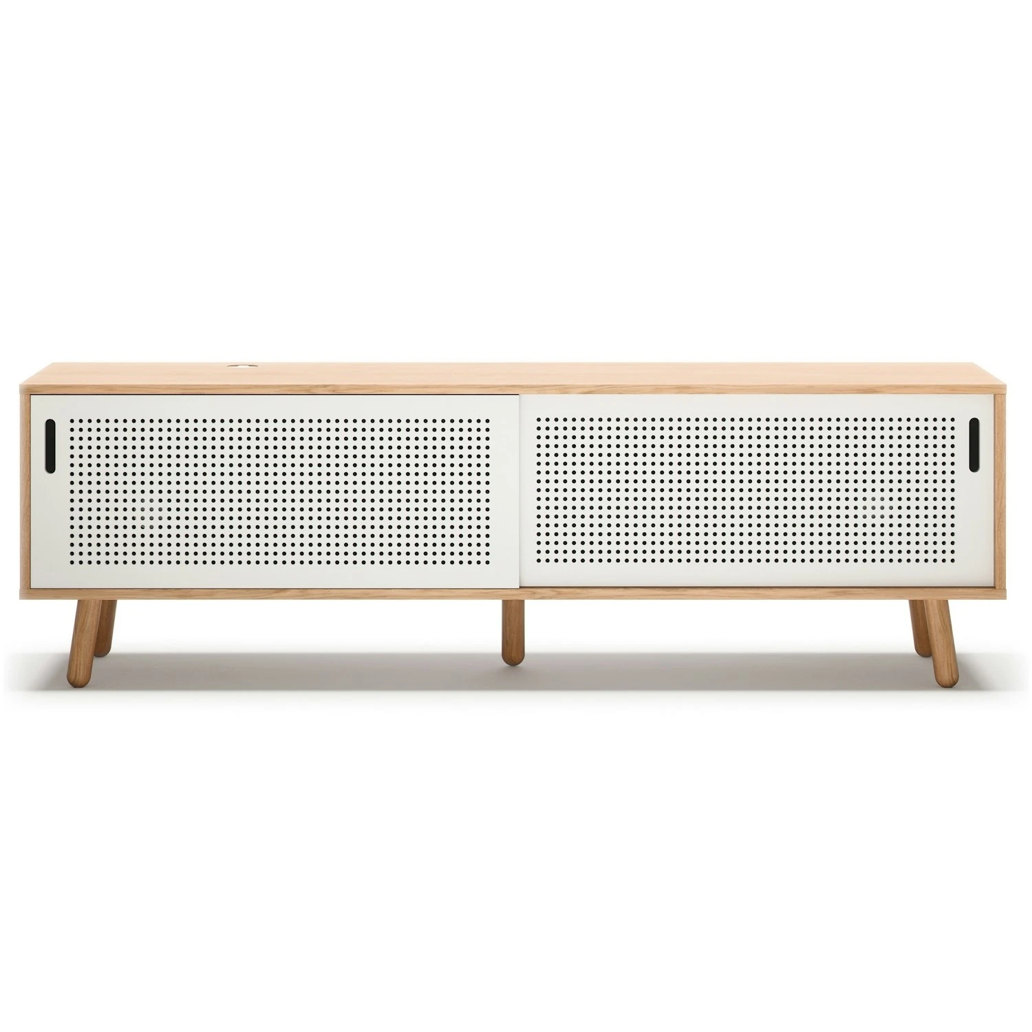 Ray Medienbank 180 Cm, Eiche / Weiß 3 Ray Medienbank 180 Cm, Eiche / Weiß