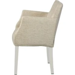 Brooklyn Stuhl Abnehmbarer Bezug, Piquet Natural 01/Weiß -Möbelgeschäft englesson brooklyn stuhl abnehmbarer bezug piquet natural 01 5