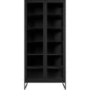 Line Glasvitrine 92x36x200 Cm, Schwarz -Möbelgeschäft englesson line vitrinskap black 92bx36dx200h 0
