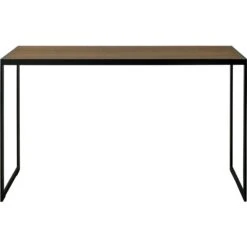 Square Konsolentisch 122x36x70 Cm, Schwarz/Burned Walnut
