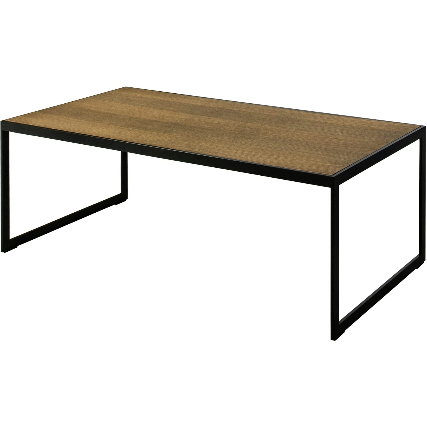 Square Kaffeetisch, 122x62 Cm, Schwarz/Burned Walnut 4 Square Kaffeetisch, 122x62 Cm, Schwarz/Burned Walnut – Bild 2