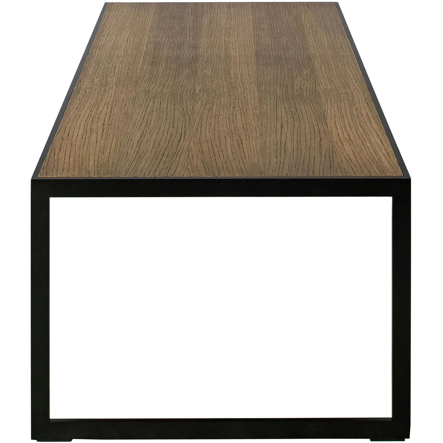 Square Kaffeetisch, 122x62 Cm, Schwarz/Burned Walnut 5 Square Kaffeetisch, 122x62 Cm, Schwarz/Burned Walnut – Bild 3