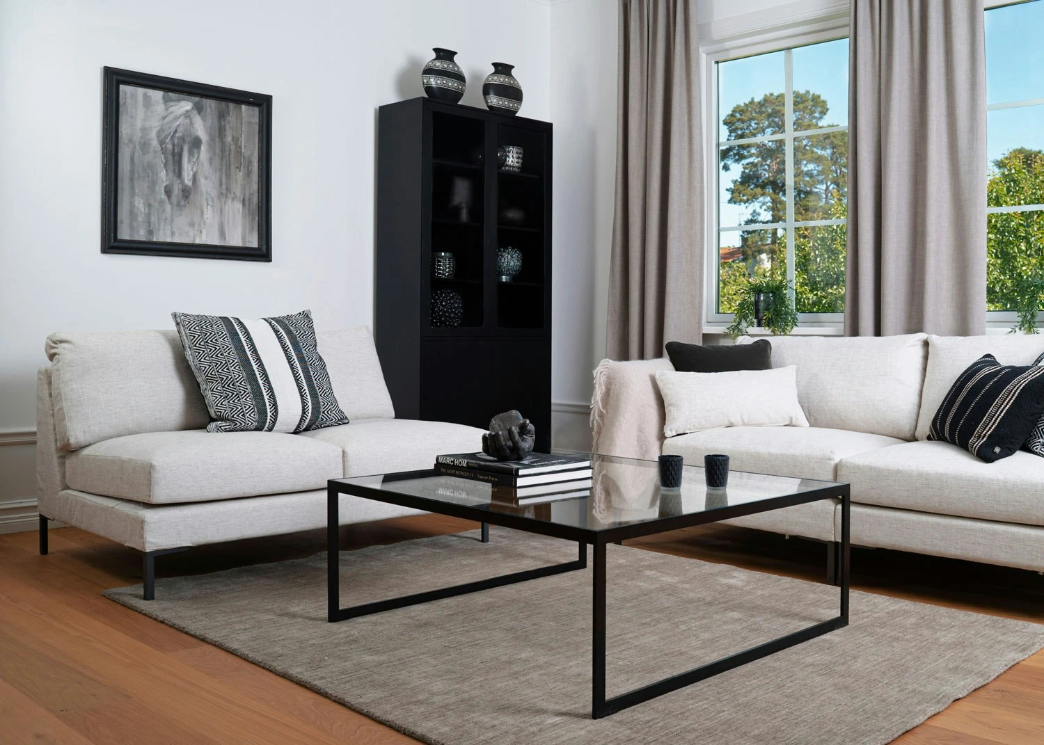 Square Kaffeetisch, 102x102 Cm, Schwarz/Glass 6 Square Kaffeetisch, 102x102 Cm, Schwarz/Glass – Bild 4