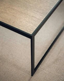 Square Kaffeetisch, 122x62 Cm, Schwarz/Burned Walnut 9 Square Kaffeetisch, 122x62 Cm, Schwarz/Burned Walnut -Möbelgeschäft englesson square 2000 tisch glas 45