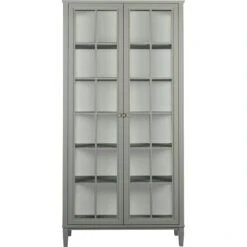 Stockholm 2.0 Vitrine 99x37x201, Grau