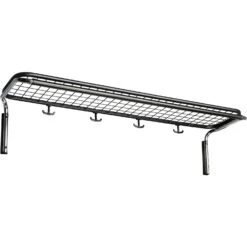 Classic 651 Hutablage Schlicht Schwarz / Chrom, 80 Cm