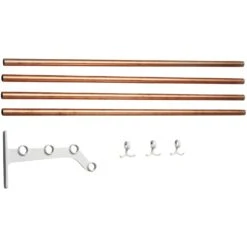 Nostalgi 291 Erweiterungsteil Für Hutablage, Weiß / Kupfer