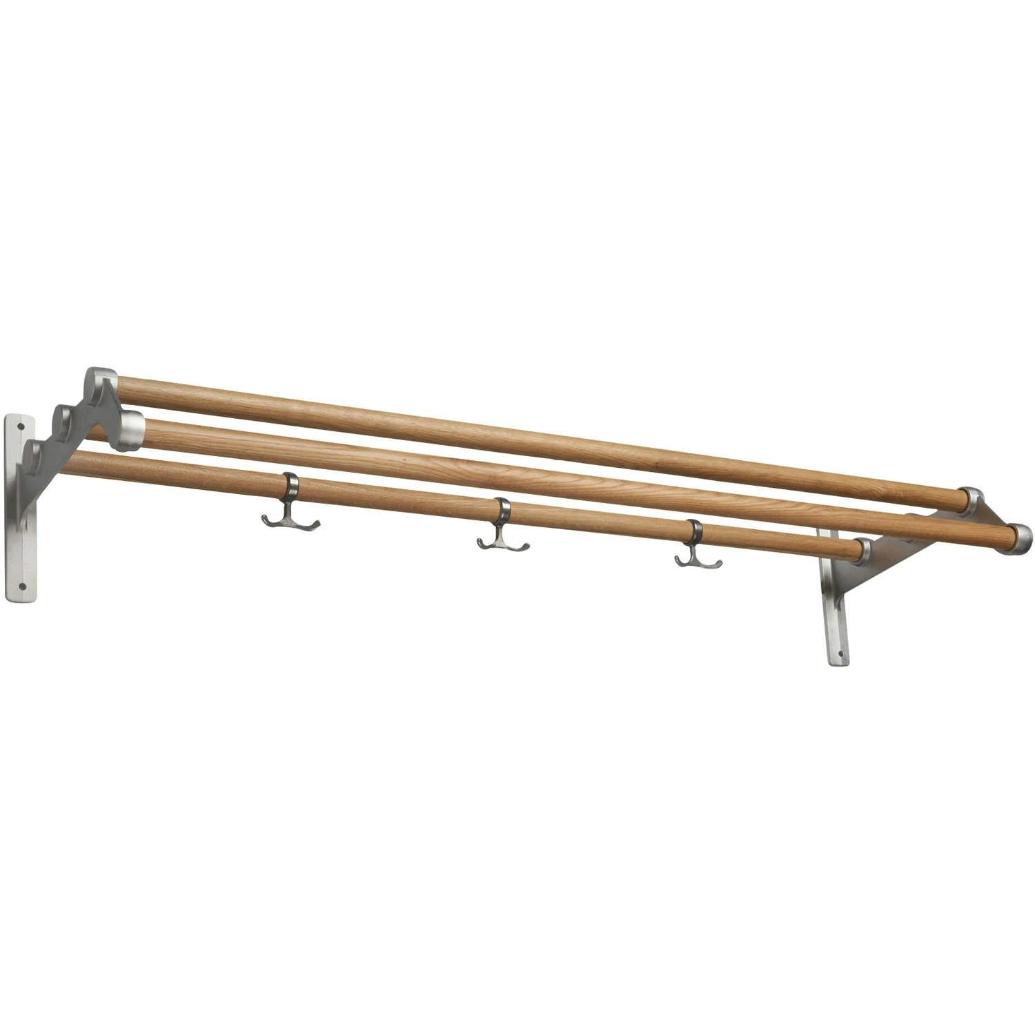 Nostalgi 291 Hutablage 100 Cm, Aluminium / Eiche 3 Nostalgi 291 Hutablage 100 Cm, Aluminium / Eiche