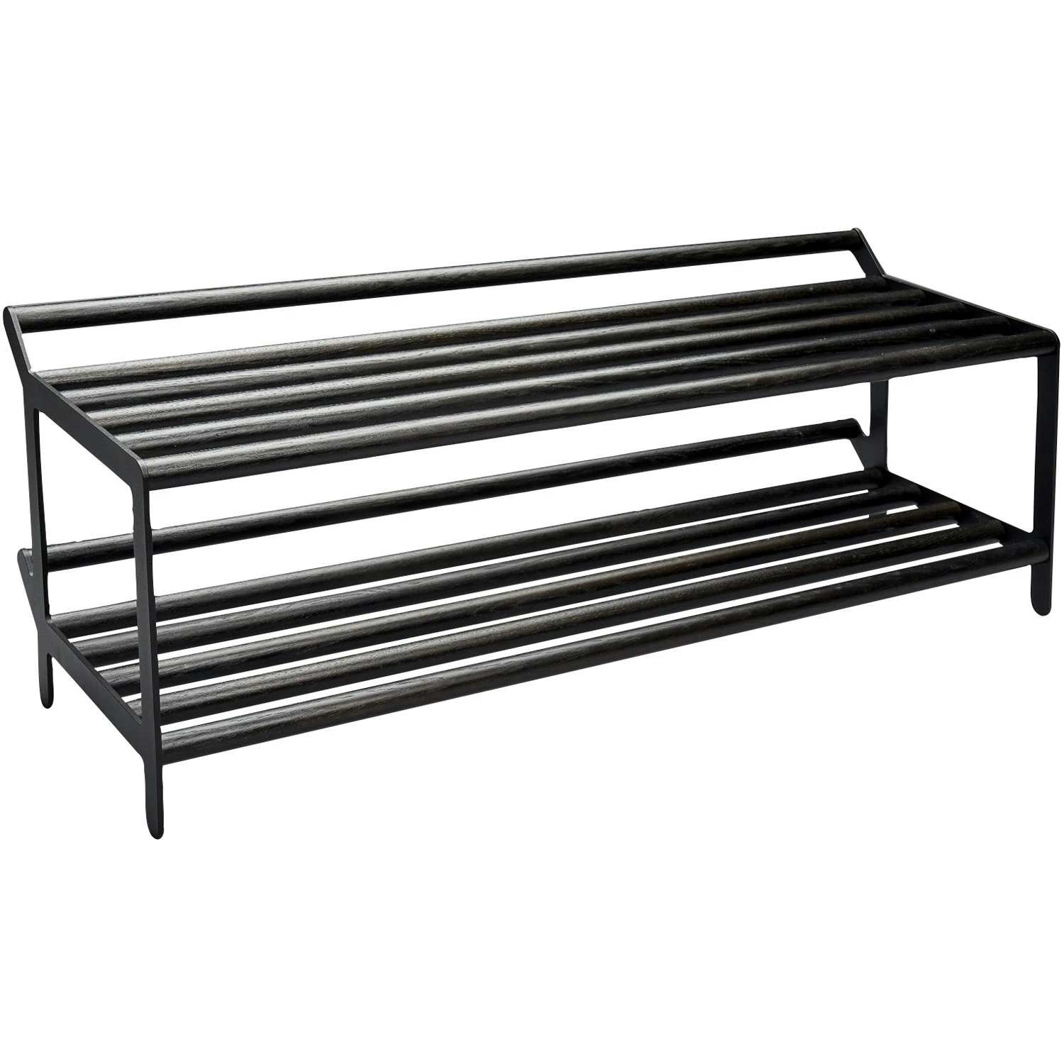 Tamburin Shoe Shelf 60cm, Black/ Black Stained Oak 3 Tamburin Shoe Shelf 60cm, Black/ Black Stained Oak
