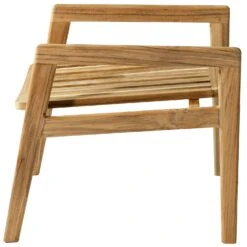 M7 Sammen Fußhocker Im Freien Nutzbar, Teakholz -Möbelgeschäft fdb mbler m7 sammen footstool for lounger outdoor teak 8