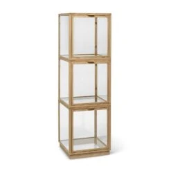 Ferm LIVING Miru Glasvitrine, Eiche Natur -Möbelgeschäft ferm living miru glasvitrine 9