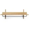 Ferm LIVING Sector Regal, Eiche / Schwarz Messing 2 Ferm LIVING Sector Regal, Eiche / Schwarz Messing -Möbelgeschäft ferm living sector rack shelf oak black brass 1