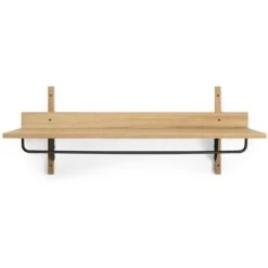 Ferm LIVING Sector Regal, Eiche / Schwarz Messing