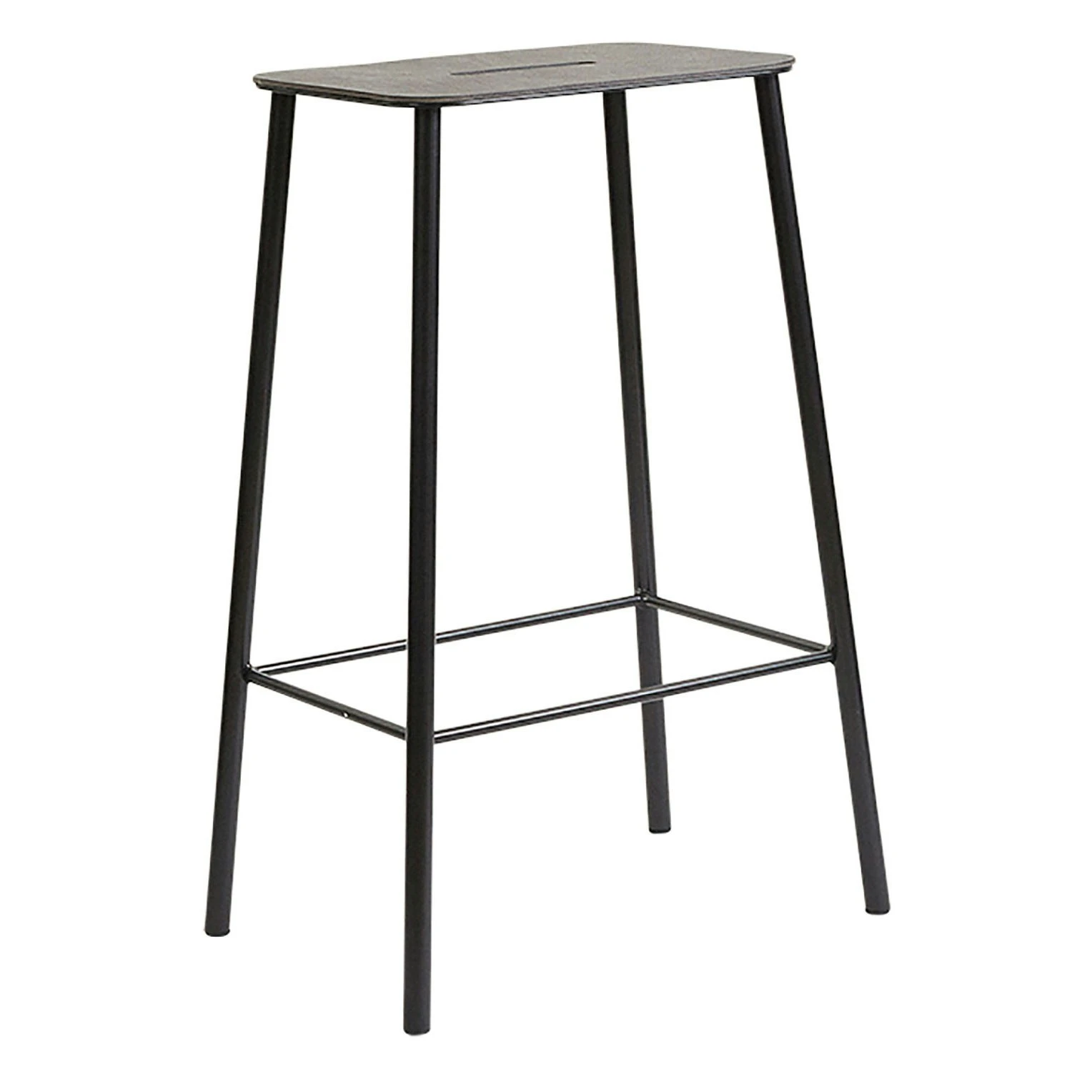 Frama Adam Stool Hocker H65cm, Matt Schwarz/Leder Schwarz 3 Frama Adam Stool Hocker H65cm, Matt Schwarz/Leder Schwarz