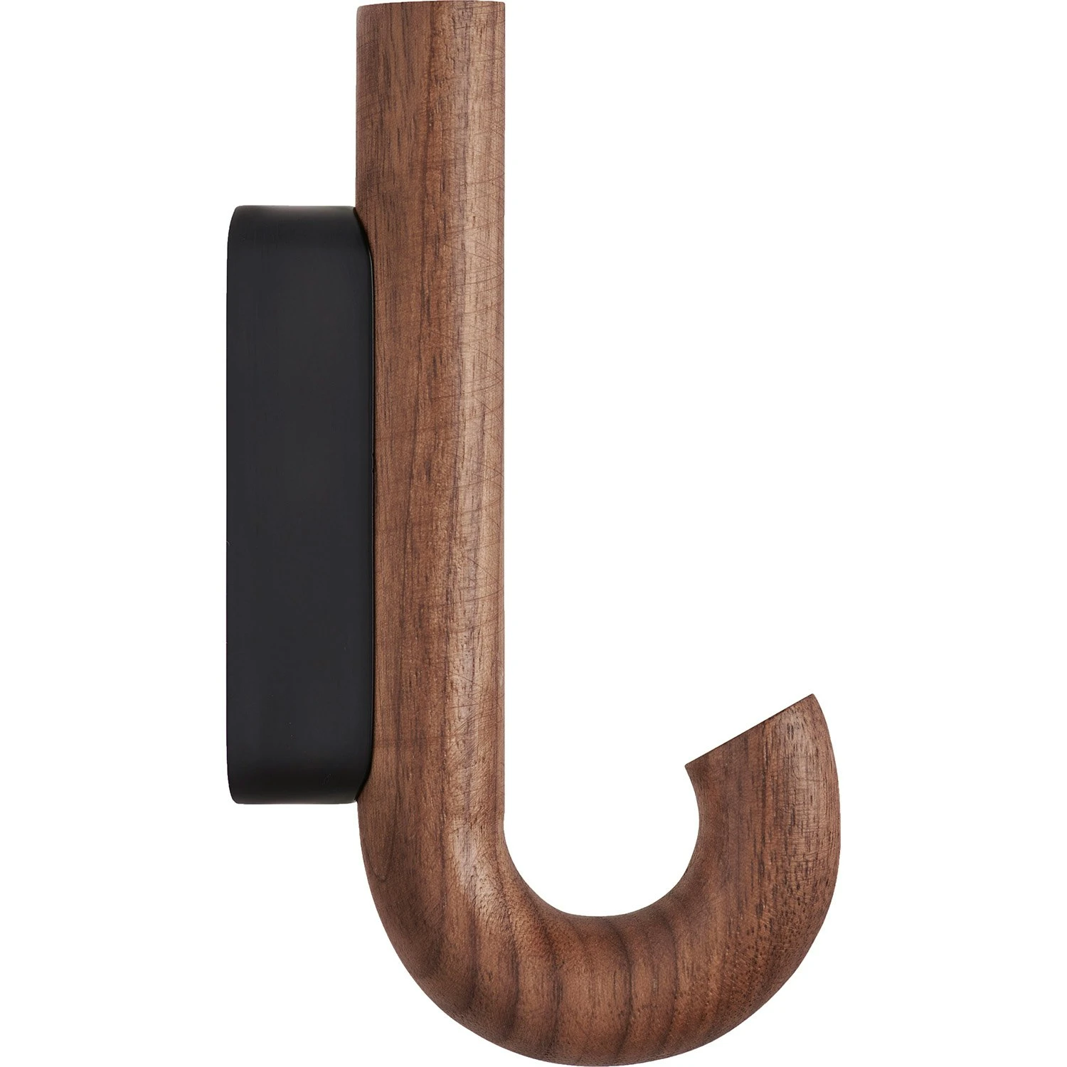 GEJST Hook Mini Haken, Schwarz/Walnussfarben 4 GEJST Hook Mini Haken, Schwarz/Walnussfarben – Bild 2