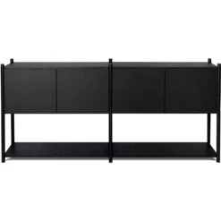 GEJST Sceene H Bücherregal, Aus Schwarzer Eiche Hergestellt, Schwarz