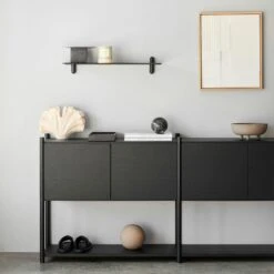 GEJST Sceene H Bücherregal, Aus Schwarzer Eiche Hergestellt, Schwarz -Möbelgeschäft gejst sceene bookcase h ligth oak 6