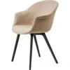 Gubi Bat Esszimmerstuhl Gepolstert / Kunststoffbasis, Remix 3 233 -Möbelgeschäft gubi bat dining chair fully upholstered black 15