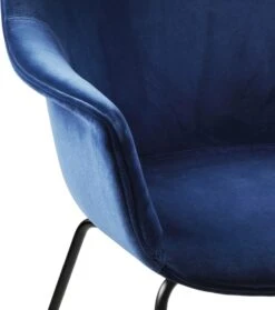 Gubi Bat Esszimmerstuhl Gepolstert / Kegelförmige Basis, Saphirblau -Möbelgeschäft gubi bat dining chair fully upholstered conic base 14