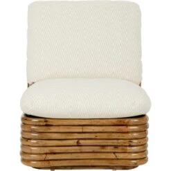 Gubi Bohemian 72 Loungesessel, Dedar Chevron 002