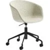 Hay AAC53 Stuhl 5 Star Swivel, Schwarz / Coda White -Möbelgeschäft hay aac53 chair 5 star swivel black 4