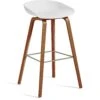 Hay AAS 32 Barhocker Hoch, Mit Lack Auf Wasserbasis Lackiert Walnussholz / Weiß -Möbelgeschäft hay about a stool aas 32 barhocker hoch 14