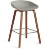 Hay AAS 32 Barhocker Niedrig, Mit Lack Auf Wasserbasis Lackiert Walnussholz / Grau 1 Hay AAS 32 Barhocker Niedrig, Mit Lack Auf Wasserbasis Lackiert Walnussholz / Grau -Möbelgeschäft hay about a stool aas 32 barhocker kurz 12