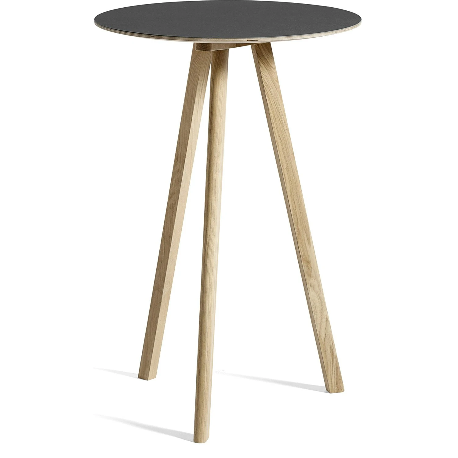 Hay CPH 20 Bartisch Ø70x105 Cm, Mit Lack Auf Wasserbasis Lackiert Eiche / Schwarz Linoleum 3 Hay CPH 20 Bartisch Ø70x105 Cm, Mit Lack Auf Wasserbasis Lackiert Eiche / Schwarz Linoleum