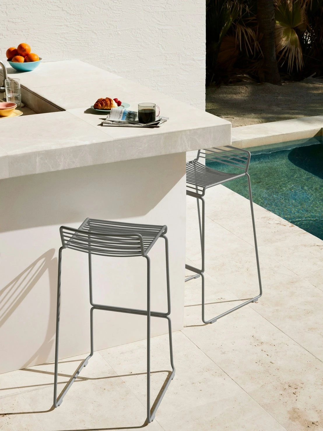 Hay Hee Barhocker Niedrig, Asphalt Grey 5 Hay Hee Barhocker Niedrig, Asphalt Grey – Bild 3