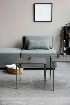 House Doctor Ranchi Beistelltisch 50x60 Cm, Nickel -Möbelgeschäft house doctor ranchi beistelltisch nickel 2