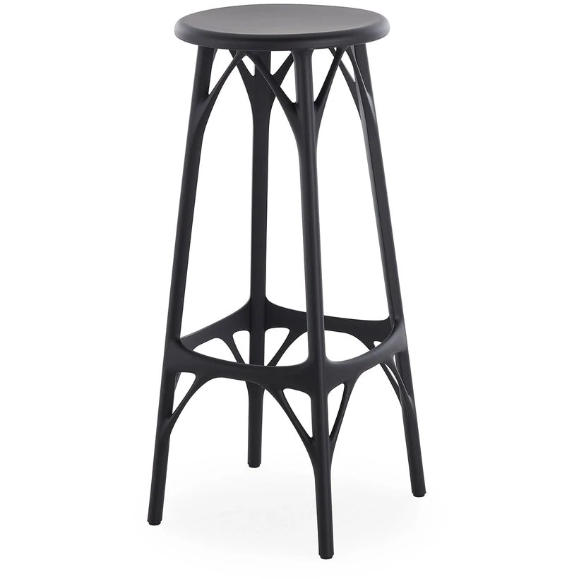 Kartell A.I. Light Barhocker 75 Cm, Schwarz 3 Kartell A.I. Light Barhocker 75 Cm, Schwarz