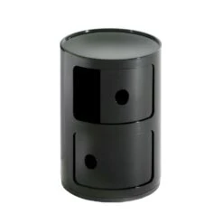Kartell Componibii Aufbewahrung 2-Fach, Schwarz